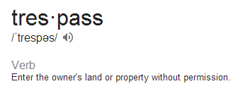 definition of trespass